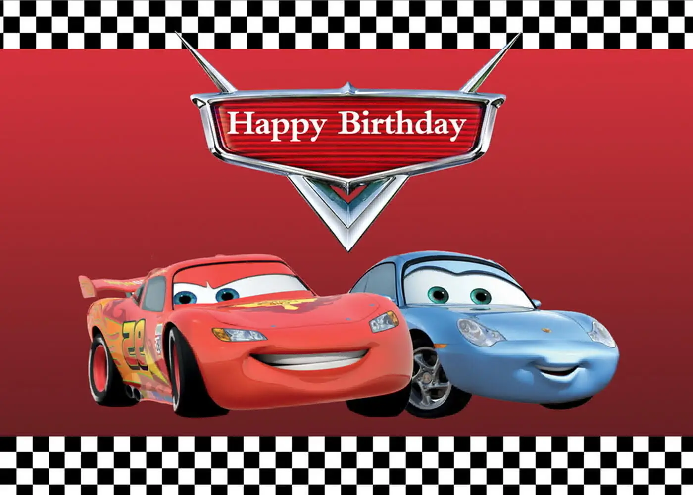 Mcqueen Cars Theme BOY Birthday Background Photography Vinyl Children's Birthday Decoration Background Party Supplies birthday background supplies