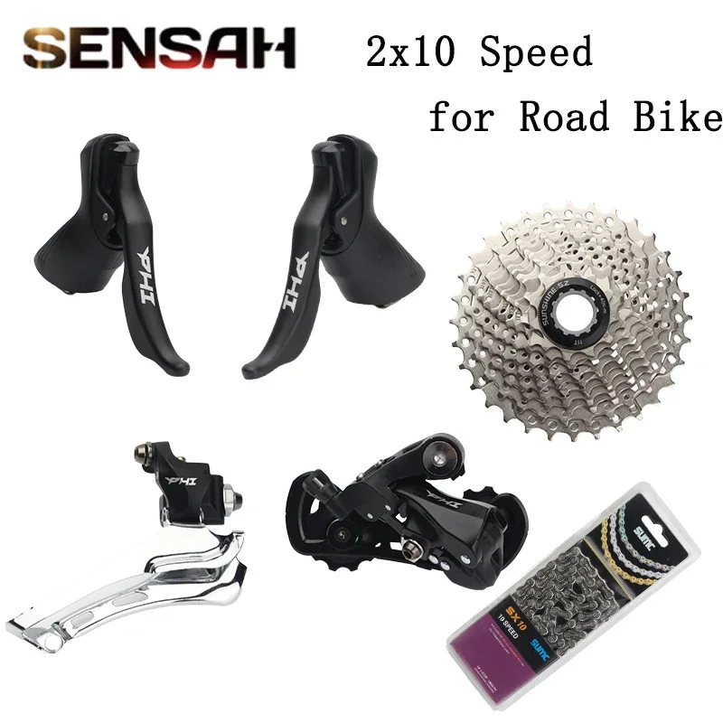 SENSAH PHI Road Bike 2x10 Speed Shifters 20S Derailleur Groupset Lever Brake Bicycle Shifter L/R Fore Rear For 4600 5600 6600