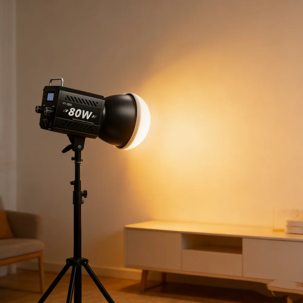 ضوء استوديو تصوير احترافي COB LED ZU80 ثنائي اللون...