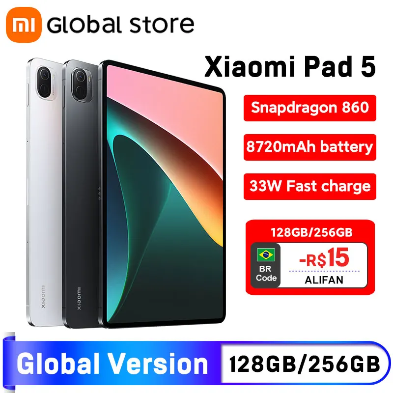 Global Version Xiaomi Pad 5 Tablet Snapdragon 860 120Hz 11inch WQHD+ 2.5K LCD Display 6G 128G/ 256G 8720mAh|Tablets| - AliExpress
