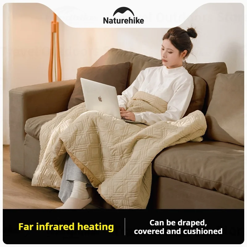 Naturehike Heated Blanket Outdoor Wearable Warm Shawl Camping Electric Portable Sleeping Quilt USB Charging Winter Thickening