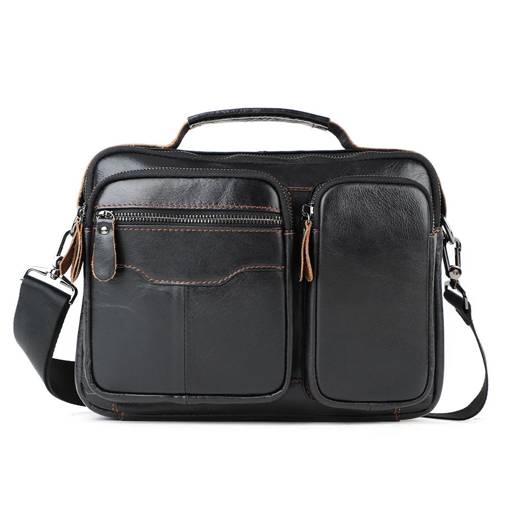 

Top layer cowhide men's messenger bag crossbody bag retro casual backpack leather men's bag business shoulder bag