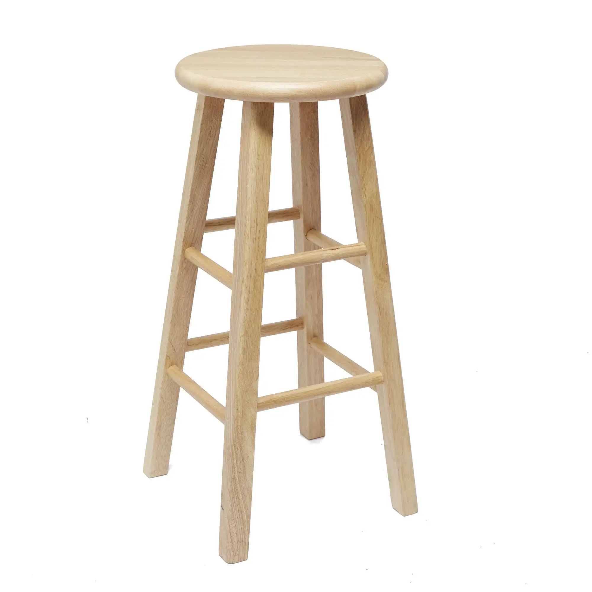 

Mainstays Natural Wood Backless Bar Stool, Fully Assembled 29" High