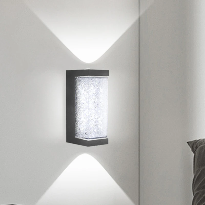 럭셔리 크리스탈 LED 벽 램프, 모던 LED 실내 벽 조명, 침실 거실 머리맡 계단 복도 조명, 10W AC85-265V