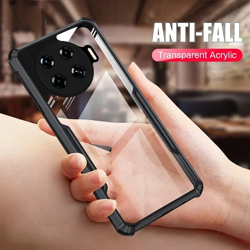 Clear Acrylic Shockproof Armor Phone Case