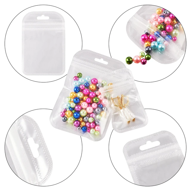 100PCS Plastic Bags Jewelry Zip Zipped Lock Reclosable Poly Clear Packaging  Bags Different Size - Price history & Review, AliExpress Seller - WITUSE  Online Store