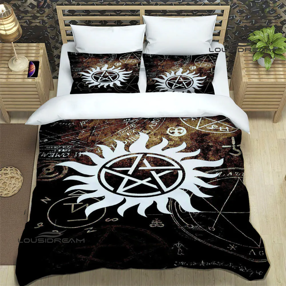 

supernatural join the hunt Bedding Sets exquisite supplies set duvet cover bed comforter set bedding set luxury birthday gift