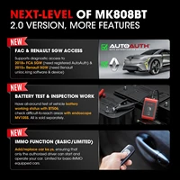Autel MaxiCOM MK808KBT PRO OBD2 Scanner Code Reader Bluetooth All System Diagnosis Scan Tools Active Test Scanner PK MX808S 2