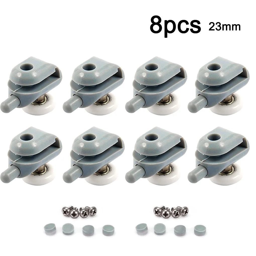 

8pcs set Shower Door Rollers Bottom Sliding Enclosure Bathroom Door Glass Roller Replacement