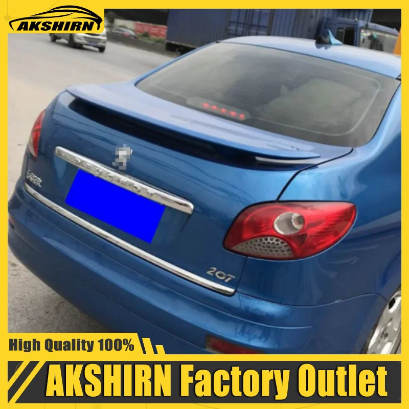 Per Peugeot 308 408 508 301 207 Spoiler 2007-2018 Materiale Abs Di Alta Qualità Automotive Ala Posteriore Primer Colore Spoiler Posteriore