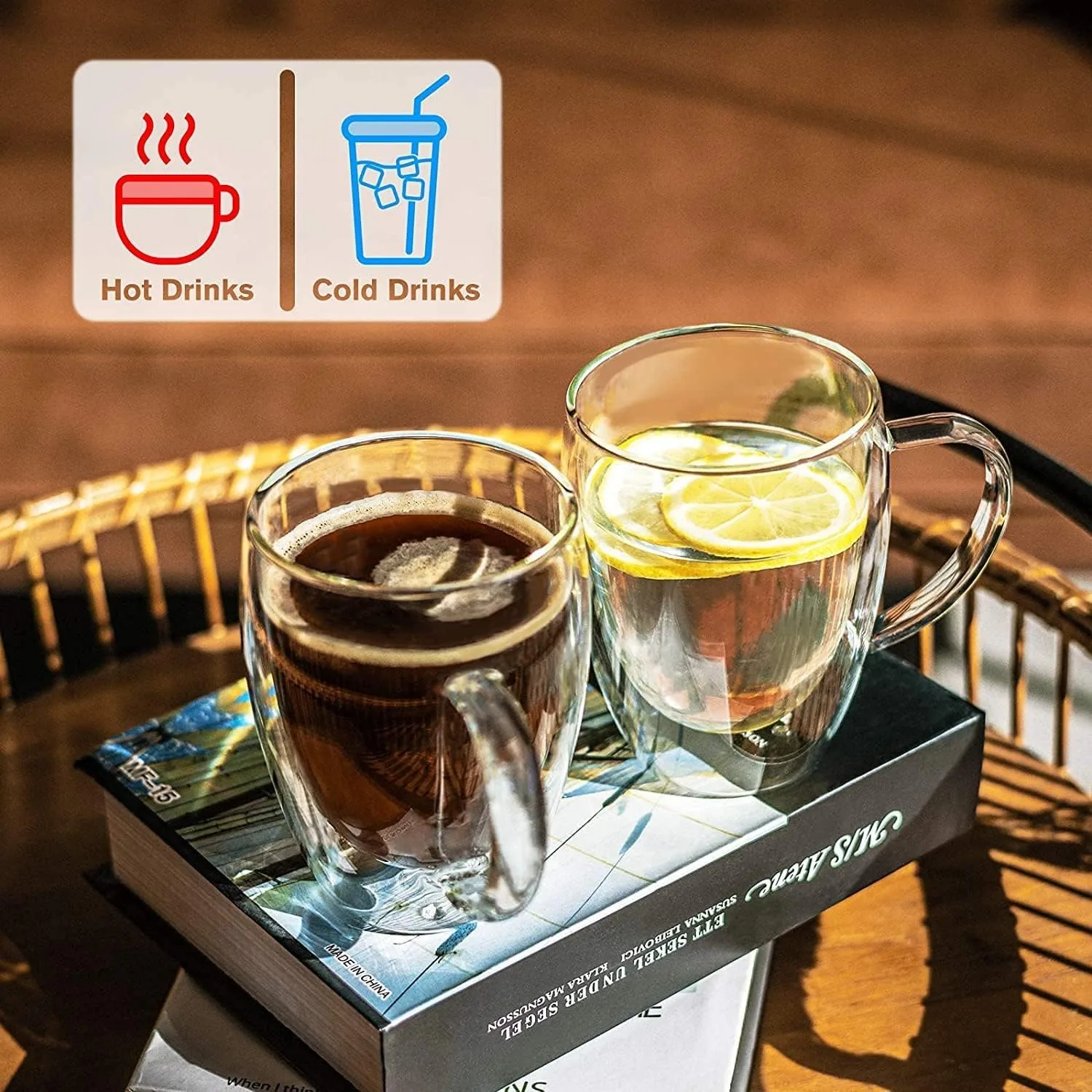 1Pcs 80-450ML Double Coffee Glasses Double Insulated Cups for Hot & Cold Coffee Milk Transparent Mug With Handle coffee glass cup glass mug heat resistant coffee glass cup glass cup glass coffee mug glass tumbler