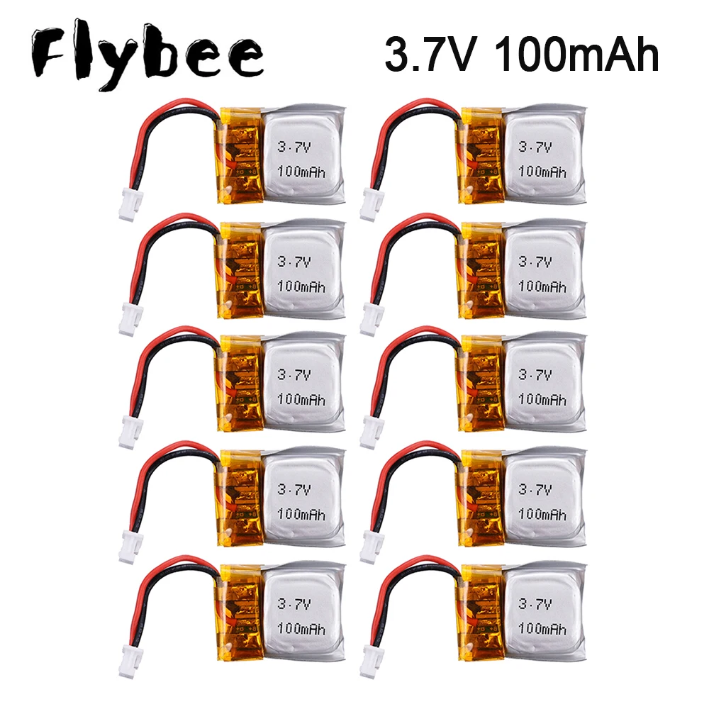 Литий-полимерный аккумулятор 3,7 в 100 мАч для Hubsan Q4 для Wltoys V272 V282 V292 Mini RC Quadcopter Drone Battery