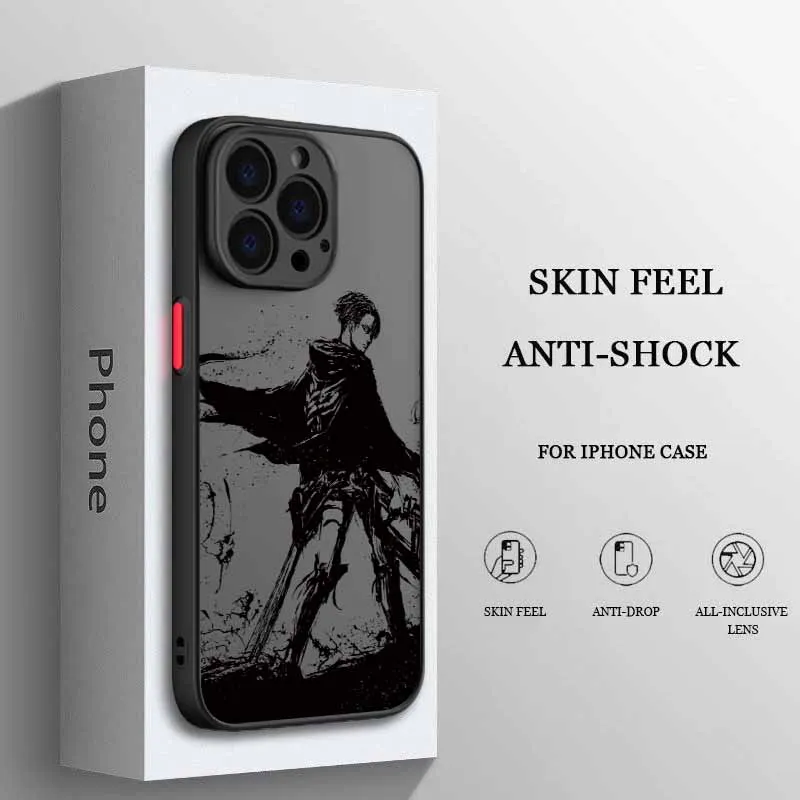 Attack On Titan Frosted Translucent Soft Phone Case