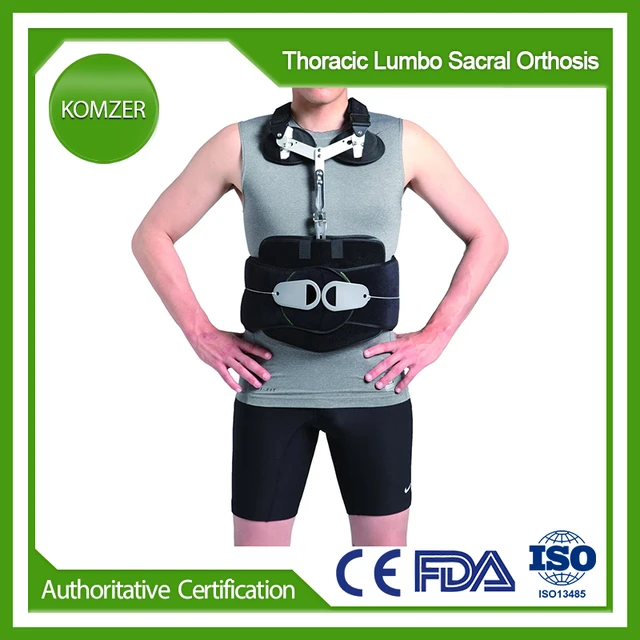 Komzer TLSO Back Brace Thoracic Lumbo Sacral Orthosis Support Scoliosis Brace, Universal