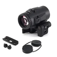 MAGORUI 3x Magnifier Scope Sight with Adjustable QD Flip To Side Mount for Red Dot Sights Hunting Laser Sight 2