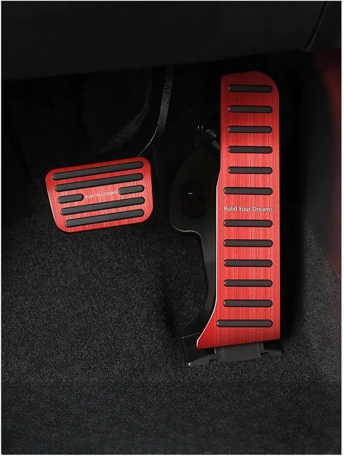 For BYD Seal EV Alumium Alloy Car Accelerator Brake Pedals Anti-Slip Car Fuel Foot Pedal Covers Accessories car pedals pedal cover stainless steel pedal cover