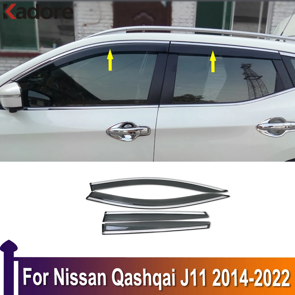 For Nissan Qashqai J11 2014 2015 20162021 2022 Plastic Car Window Wind