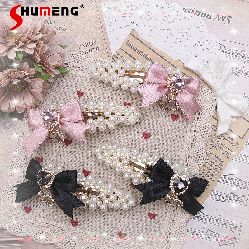 handmade-hair-accessories-japanese-style-sweet-pearl-bow-rhinestone-love-heart-hairclips-accessories-cute-a-pair-of-side-clip