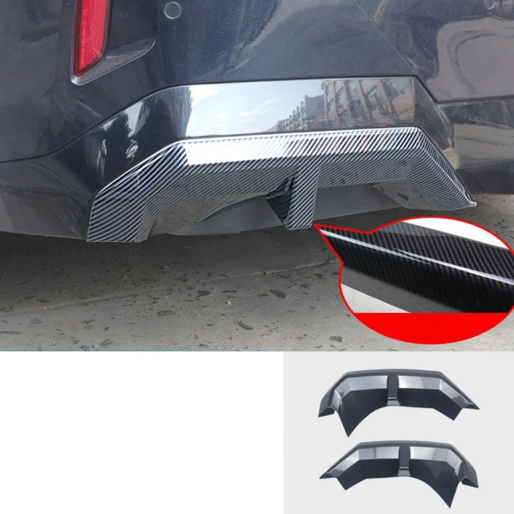 블랙 장식 스트립 울프 투스 리어 범퍼 디퓨저 블랙 워리어 개조 BMW 5 시리즈 I5 G60 G61 2024+ M 스포츠용