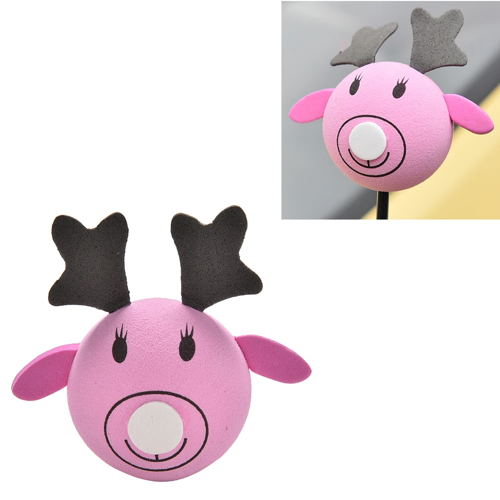 

1 Pcs Pink Elk Antenna Balls Car Aerial Ball Antenna Topper