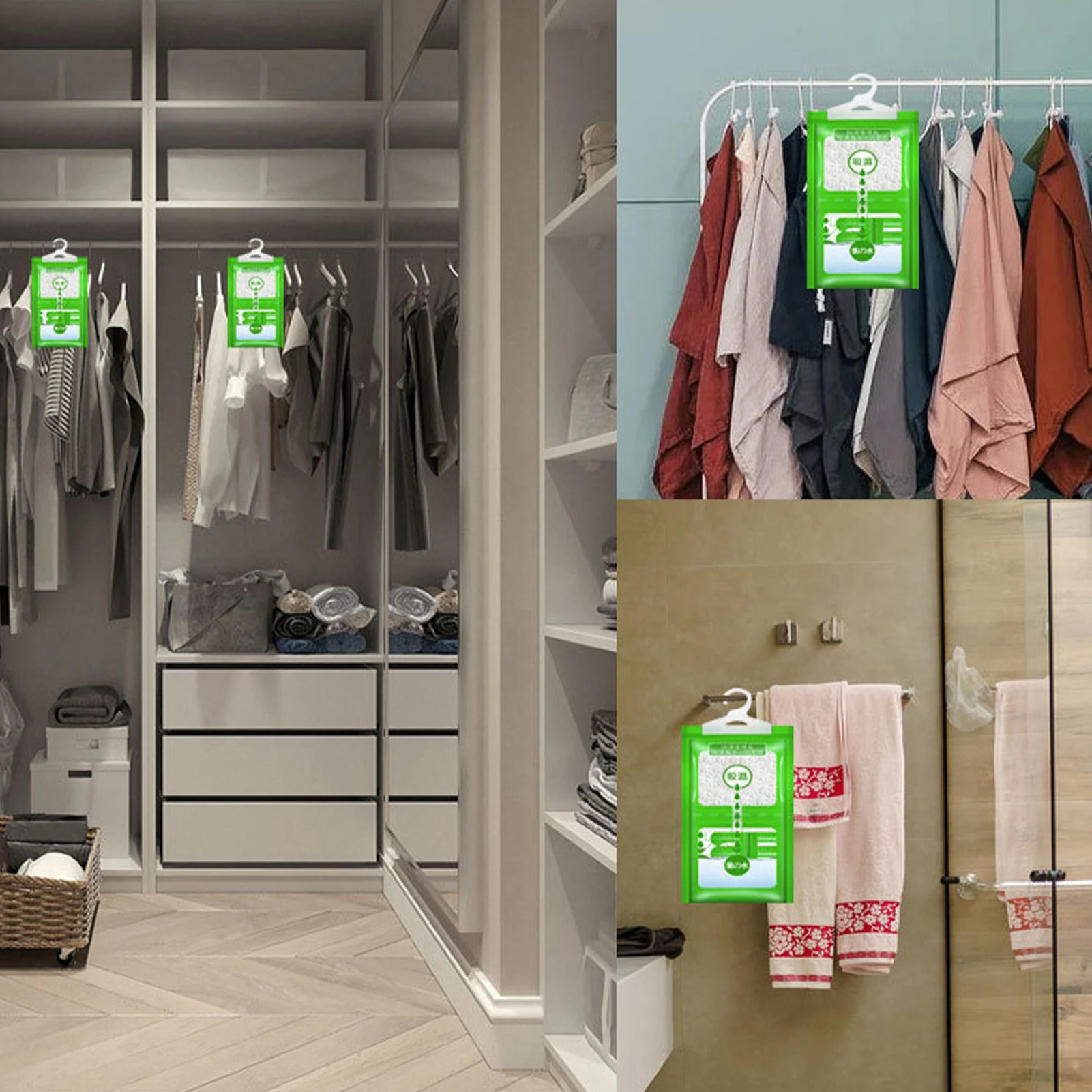 Drying Agent Hygroscopic Anti Mold Desiccant Bags New Hanging Wardrobe Hanging Moisture Bag Closet Cabinet Wardrobe Dehumidifier