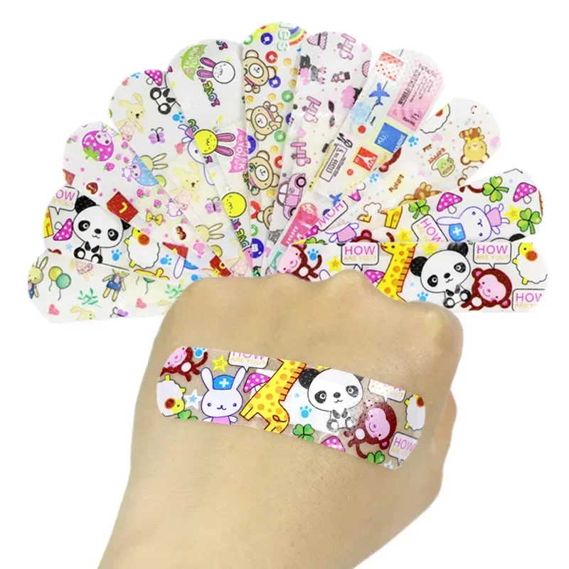 Tiras redondas con forma de banda para primeros auxilios, Parche de apósito para la piel, vendaje adhesivo Kawaii para niños y adultos, 120 unids/set - Imagen 5