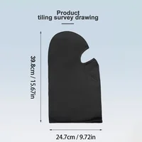 Masque de moto ISGTFRM, protection contre le vent et la chaleur, masque intégral respirant, cagoule, écharpe, capuche, casquette de moto, casquette de motard 3