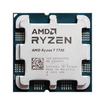AMD Ryzen 7 7700 8-Core 16-Thread Desktop Processor, Up to 5.3GHz, AM5 Socket, Brand New, for Gaming PC 1