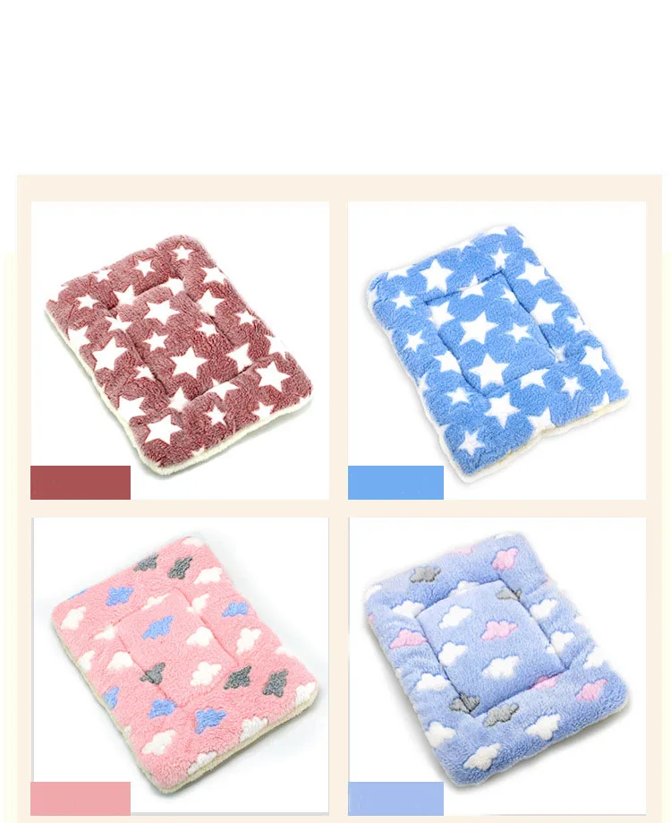 Title 5, Pet Sleeping Mat Warm Dog Bed Soft Fleece Pet B...