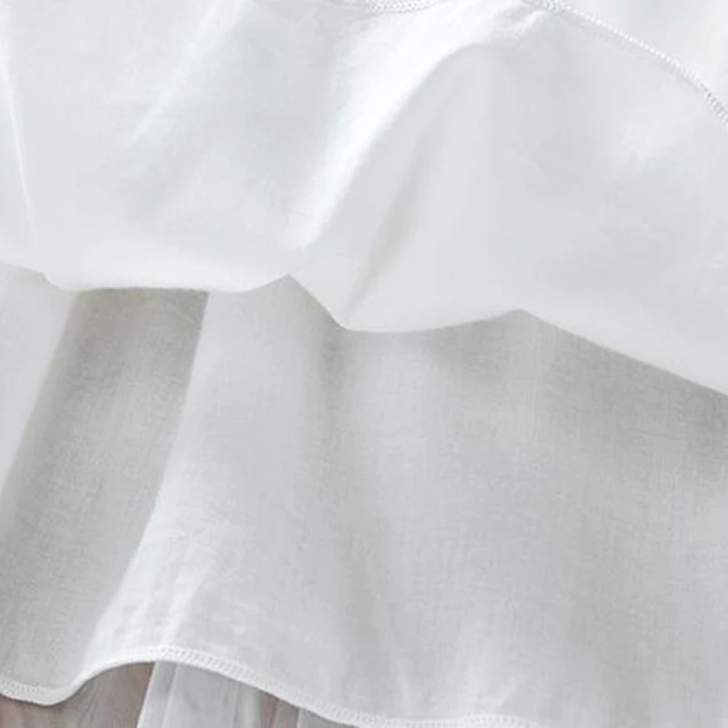 Girls Dress Princess Costume Kids Clothes Casual Fashion Clothes Summer Baby Girls Dress Short Sleeve Hollowed Out Cotton White Princess Dress Kids Party Dresses