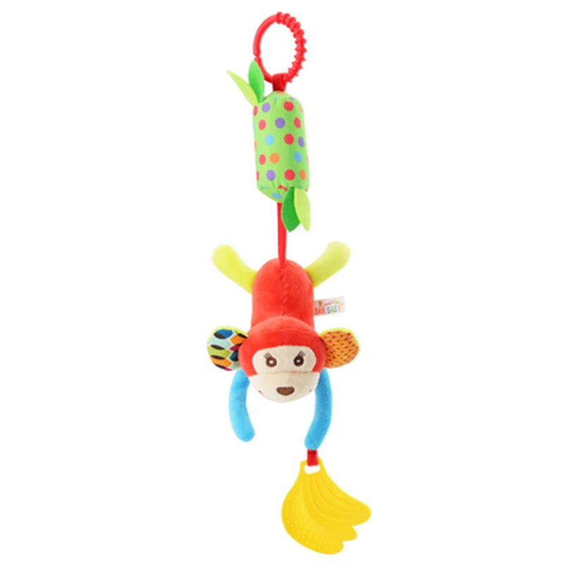 Baby Toys Musical Hanging Toys Hanging Rattles Toy Plush Rattle Toy Baby Toy Plush Bed Hanging Pendant Baby Plush Cute Cartoon Animal Wind Chime Stroller Hanging Teether For Newborn
