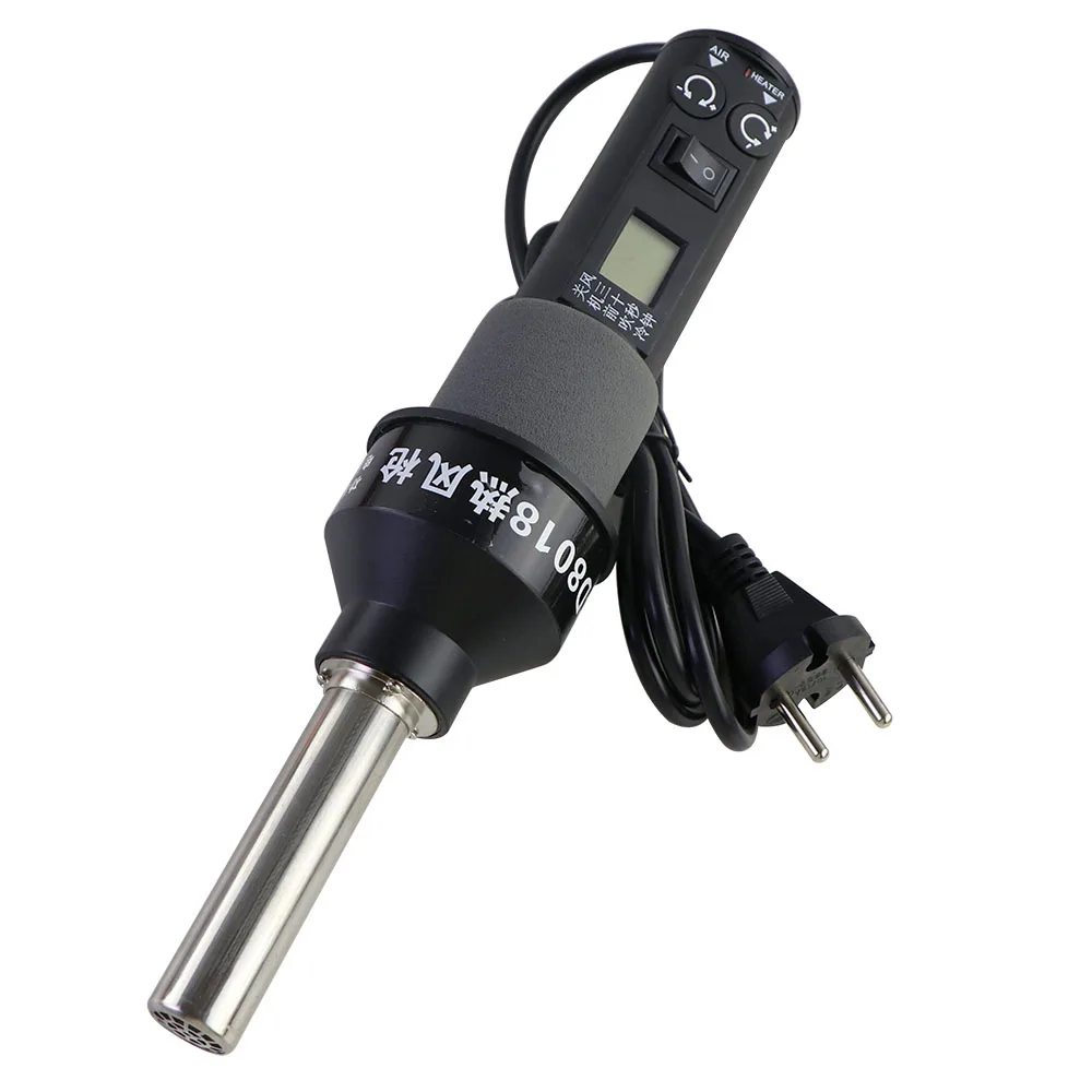 Hot Air Gun Soldering Station 8018LCD 110V / 220V 450W LCD Display Temperature Adjustable With 4pcs Heat Air Nozzles