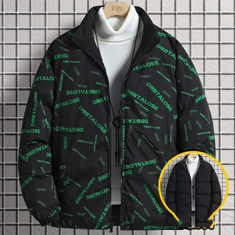Men's Autumn Winter Turtleneck Letter Printed Zipper Pockets Long Sleeve Cardigan Jackets Coats Casual Loose office lady Tops