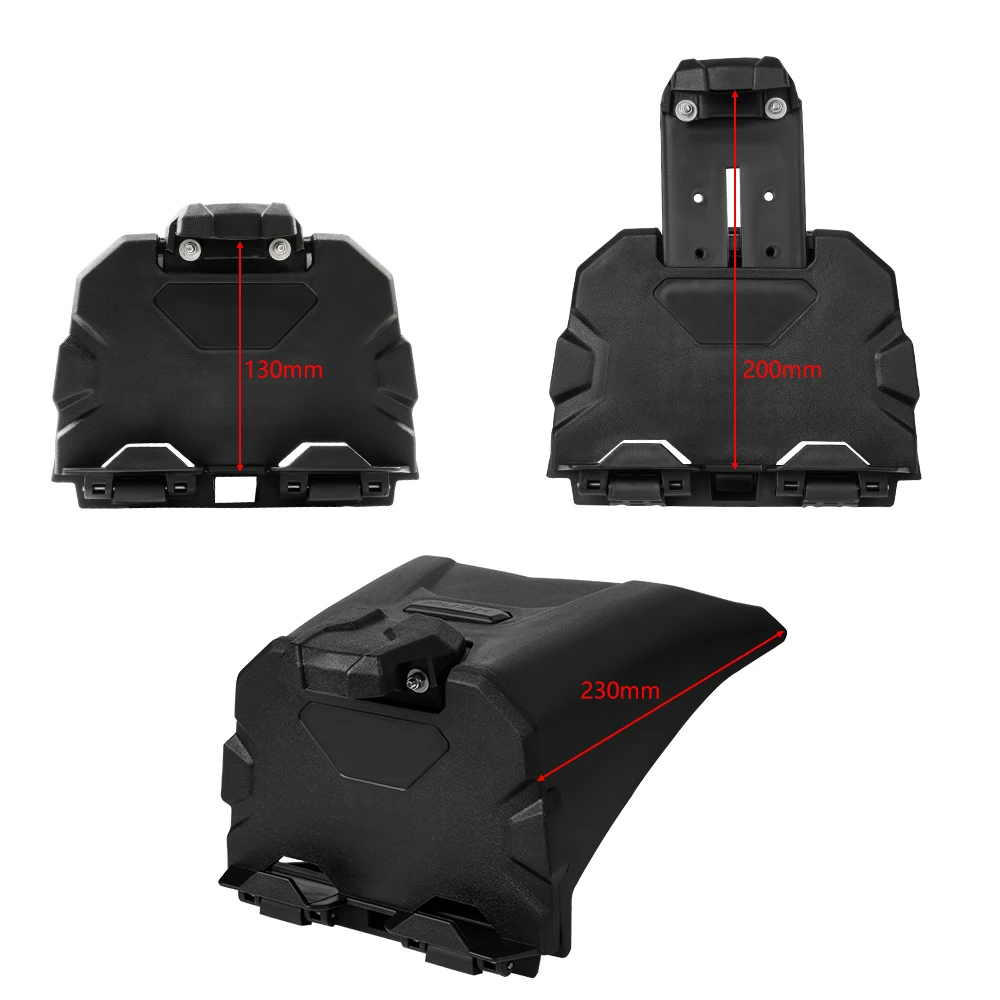 Black Electronic Device Holder With Integrated Storage For 2017-2023 Can Am X3 Models Atv Accessories - 5
