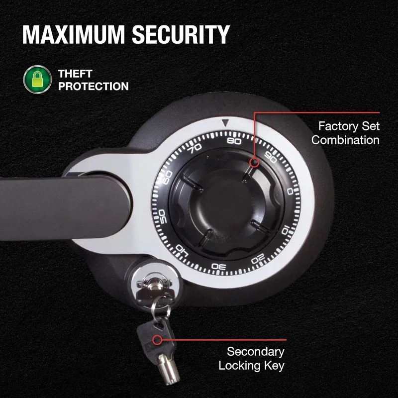 Medium Gray Fireproof Safe and Waterproof Safe Box with Dial Combination Documents,  1.23 Cubic Feet, SFW123DSB 4