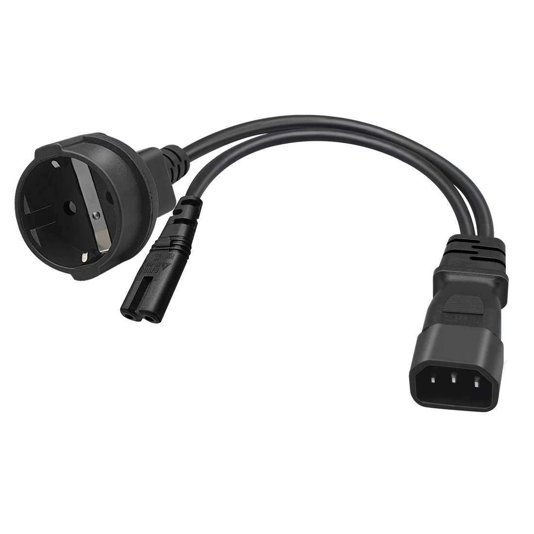 Iec320 c14  C7 + EU4.8mm Y Ÿ ø  ڵ, c14 ÷-ǱԾ 8  ̽/ ǥ   ڵ