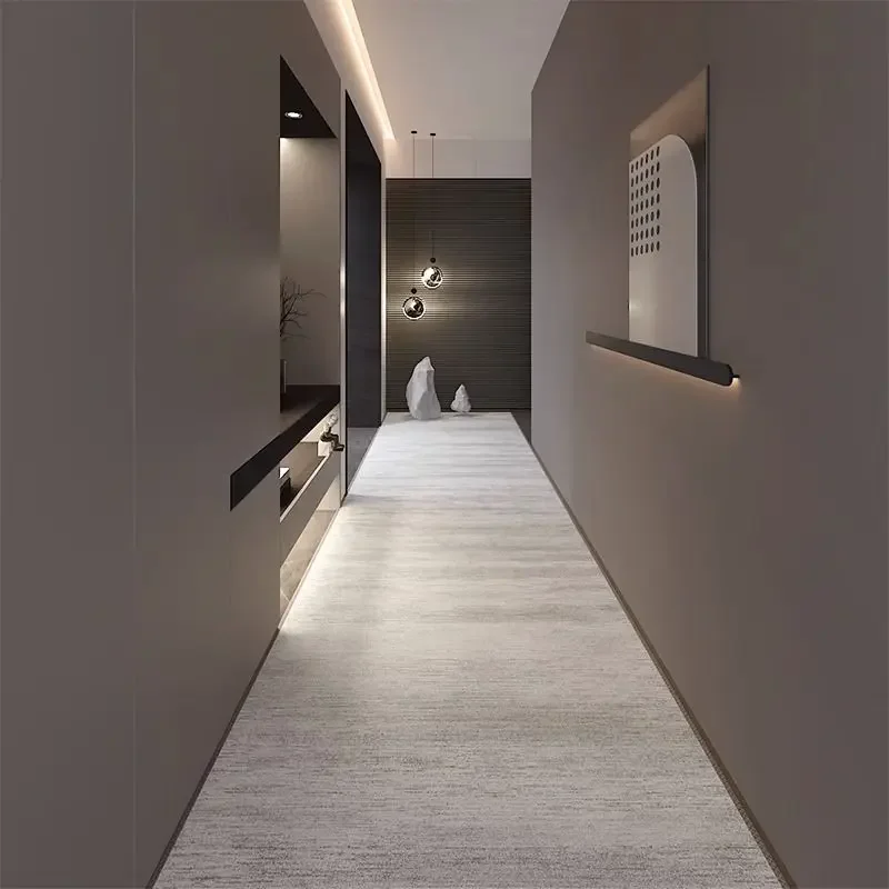 Modern Household Long Corridor Carpet Aisle Stairs Runner HOTEL Hallway Non-slip Long Rug Washable Floor Mats Customizable