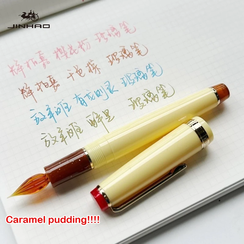 JINHAO 82 손으로 만들어진 고급 유리 딥펜 서예 문구 사무용품 미술 용품을 위한 부드러운 필기구