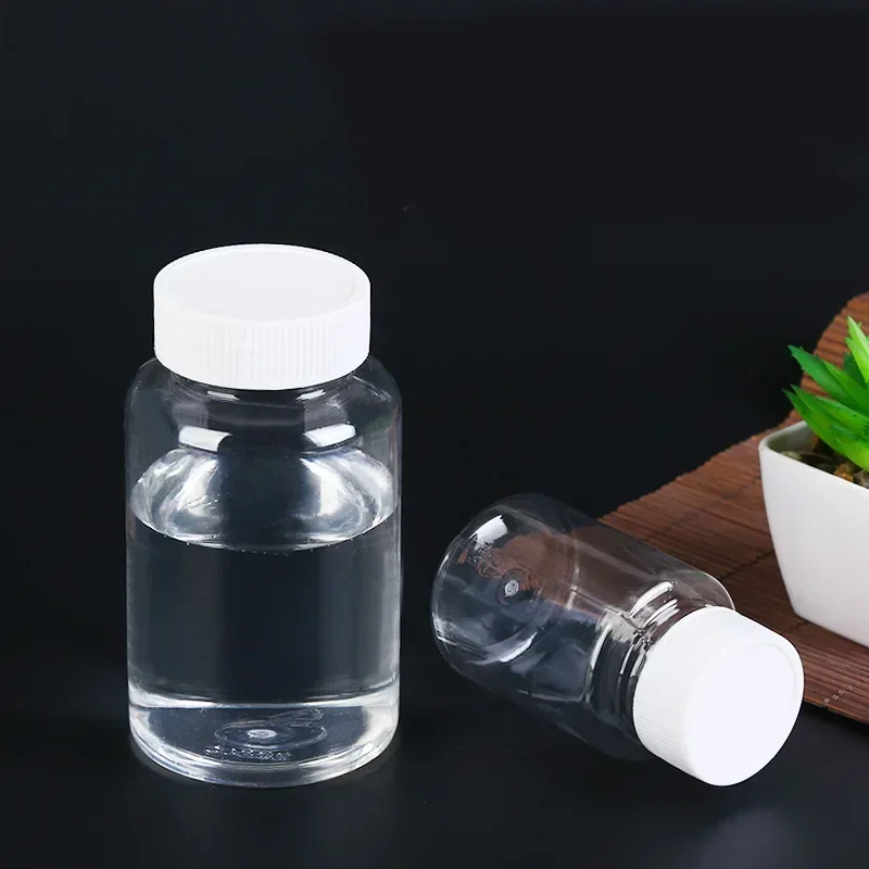 10Pcs 15/20/30/50/80/100ml Portable Clear Plastic Bottles Solid Powder Medicine Pill Vial Container Water Bottle Travel Set