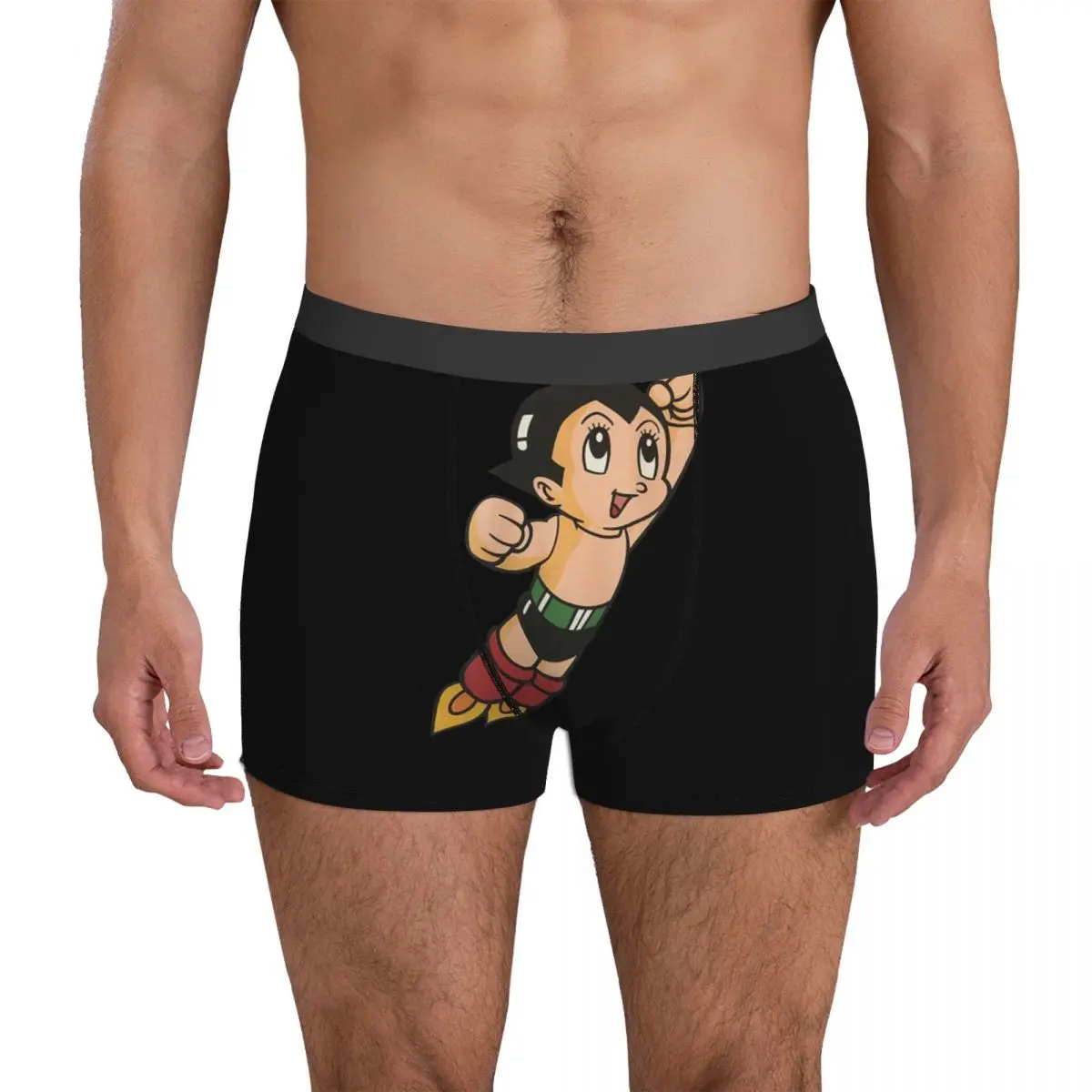 Astro Boy Underpants Breathbale Panties Male Underwear Print Shorts Boxer Briefs