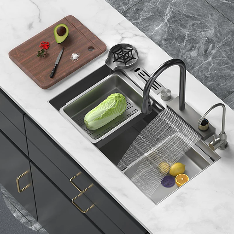 KitchenSinkWaterBasinNanoSUS304StainlessSteelCountertopBasin