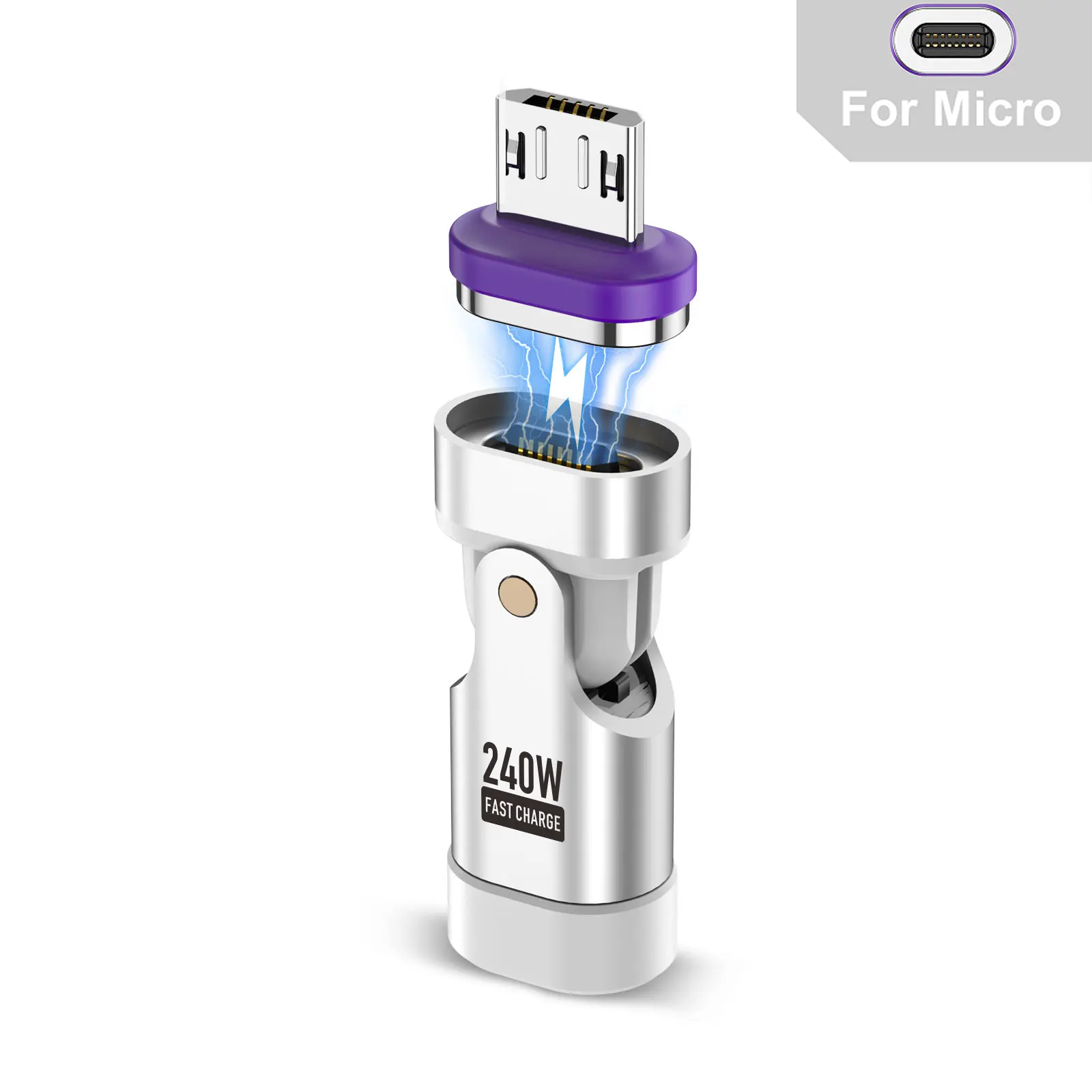 240W Magnetic USB-C to USB-C Fast Charging Cable Adapter