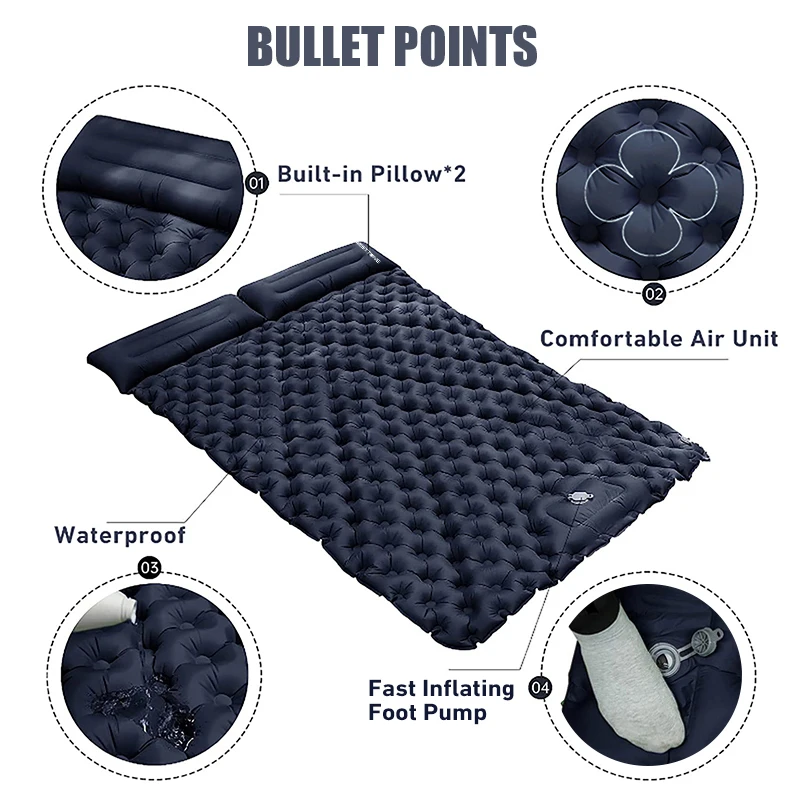 Double Inflatable Camping Mattress Keyword Tags: 3