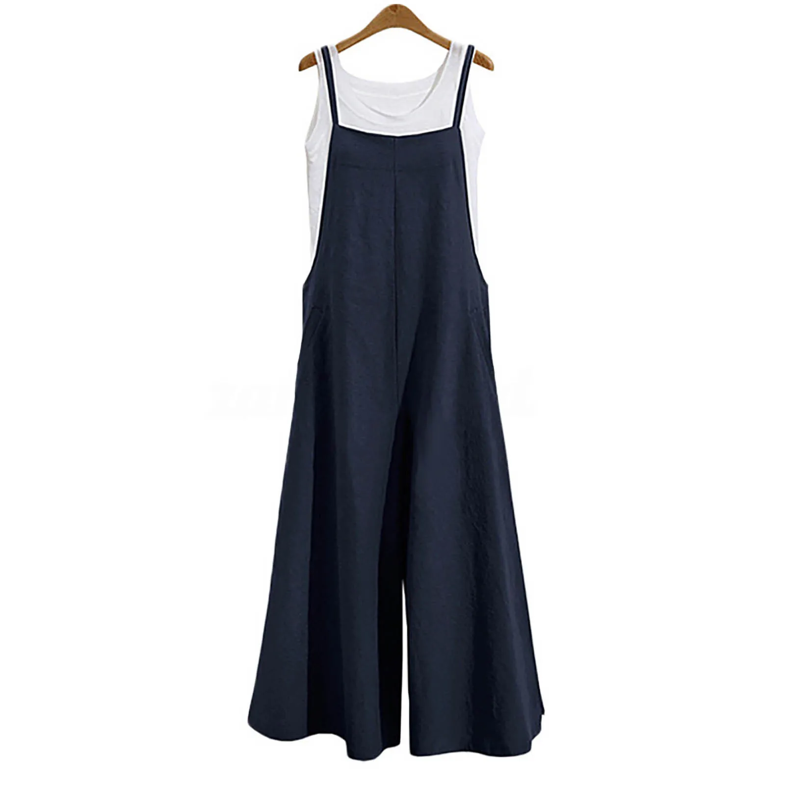 

Women's oversize bib trousers bib pants overalls jumpsuit romper summer trousers with straps
