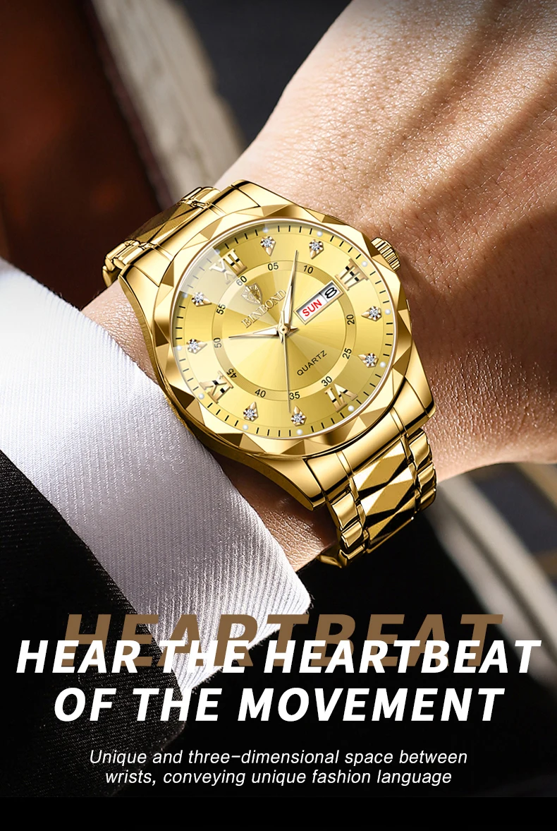 Men's Wrist Watch Waterproof Quartz Watch With Date And Glow_voghion.com
