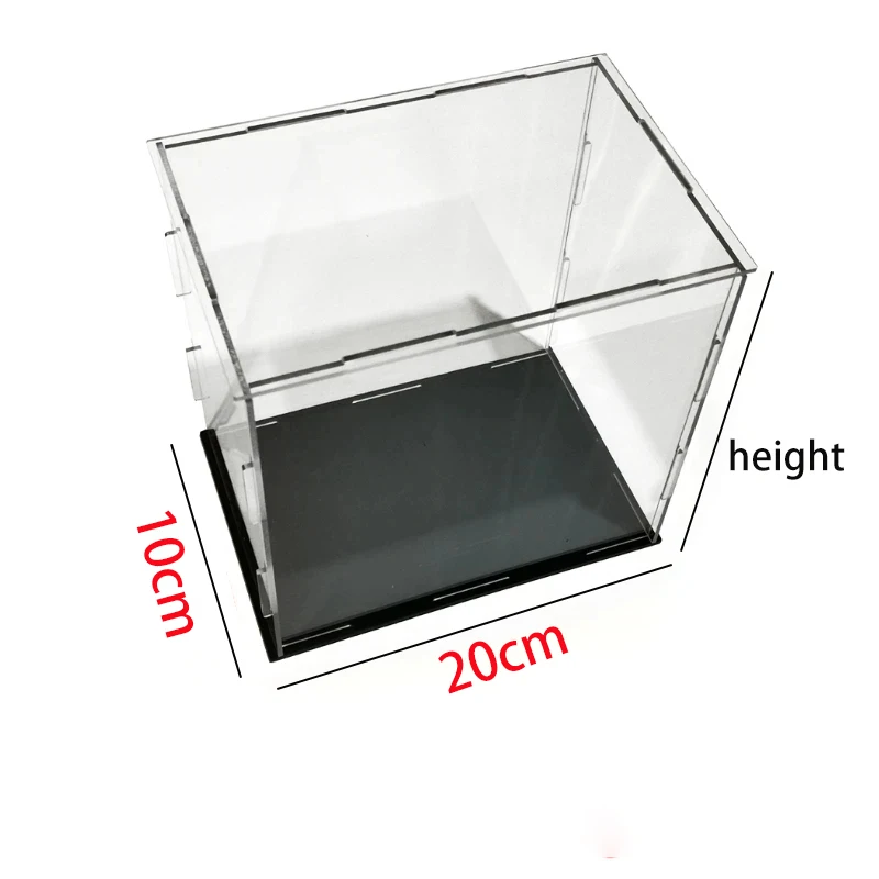 thumbnail image 1 of Vitrina de acrílico transparente a prueba de polvo, caja organizadora de escritorio para figuras de acción, modelos de automóviles, colecciones de arte y protección, 1 of 5