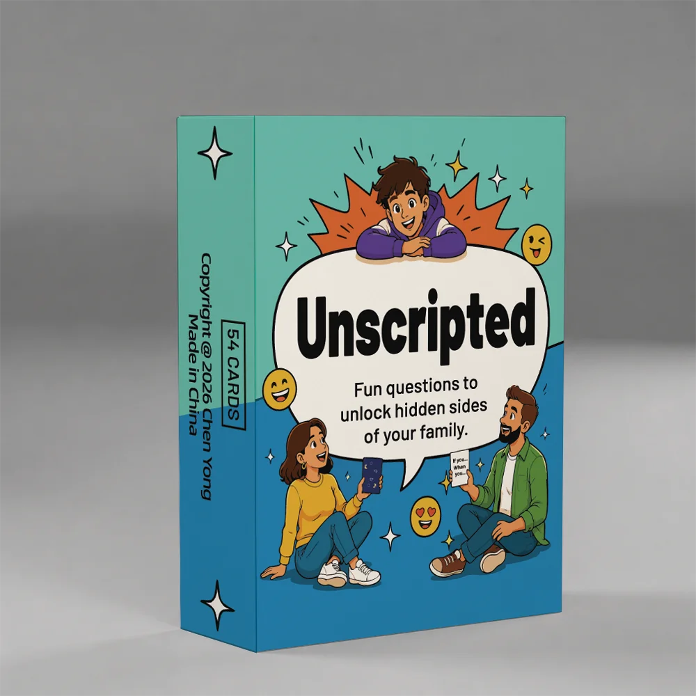 Family Discussion Cards - Create Lasting Laughter And Memories - Paper Card Game Perfect for Party Gatherings And Holiday Intera