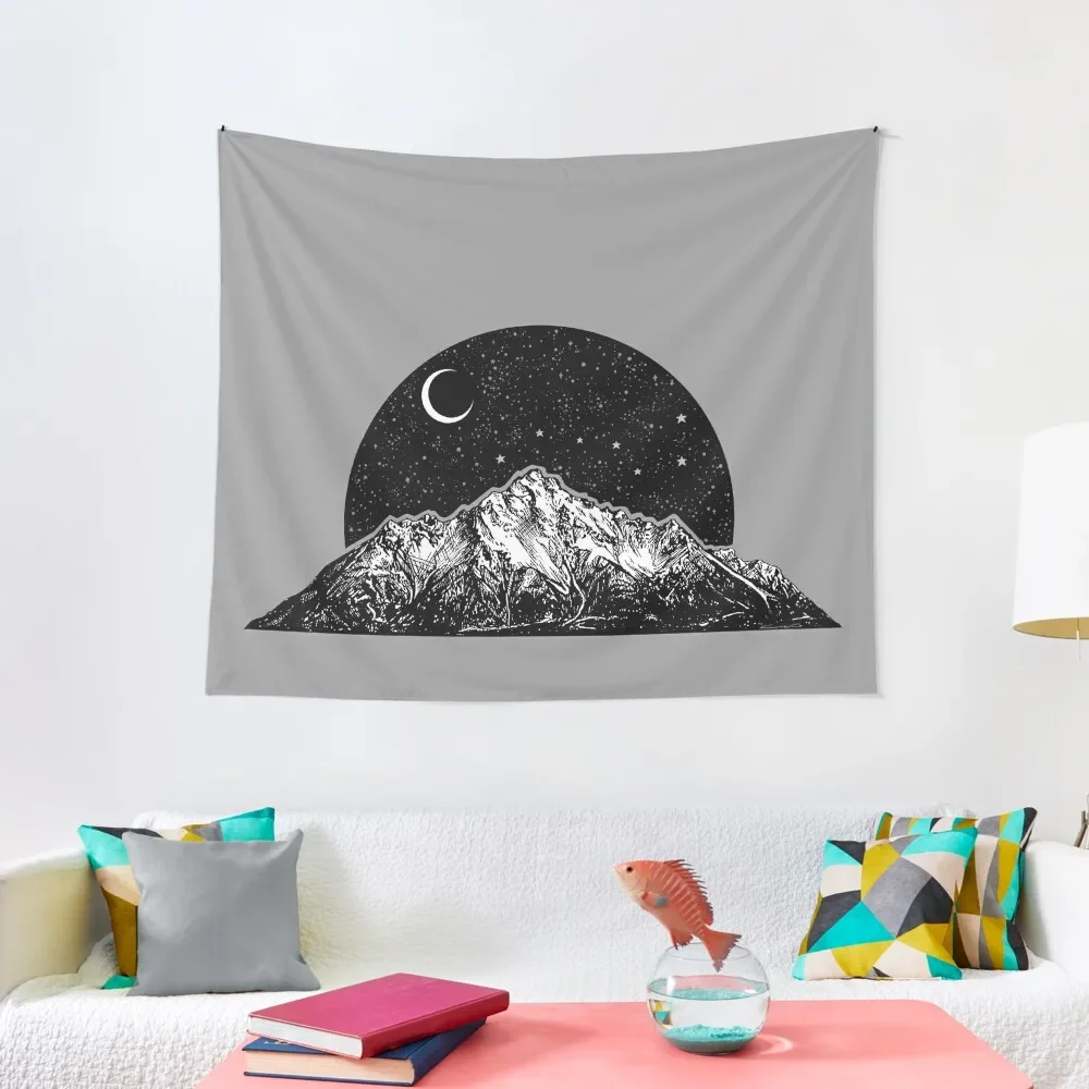 

Mountain, Moon, and Stars Tapestry Decoration Home Japanese Room Decor Carpet Wall Room Decorator Tapestry