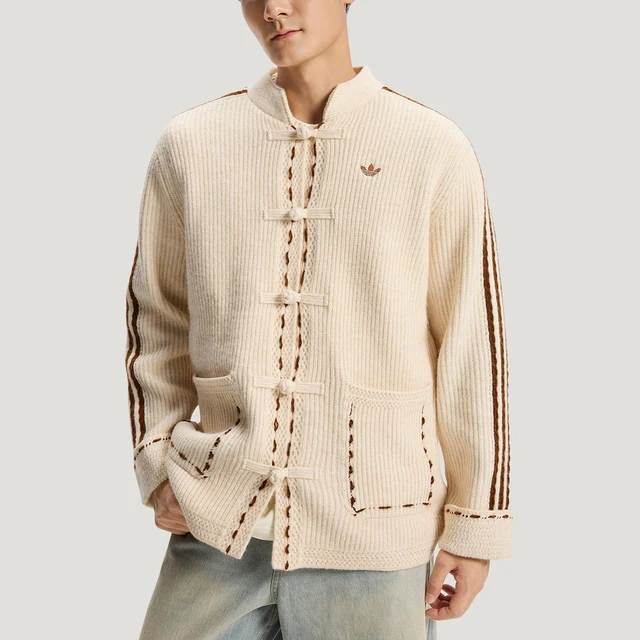 Les modèles Adidas véritable trèfle pour hommes et femmes sont une veste classique tricotée KR5065 1
