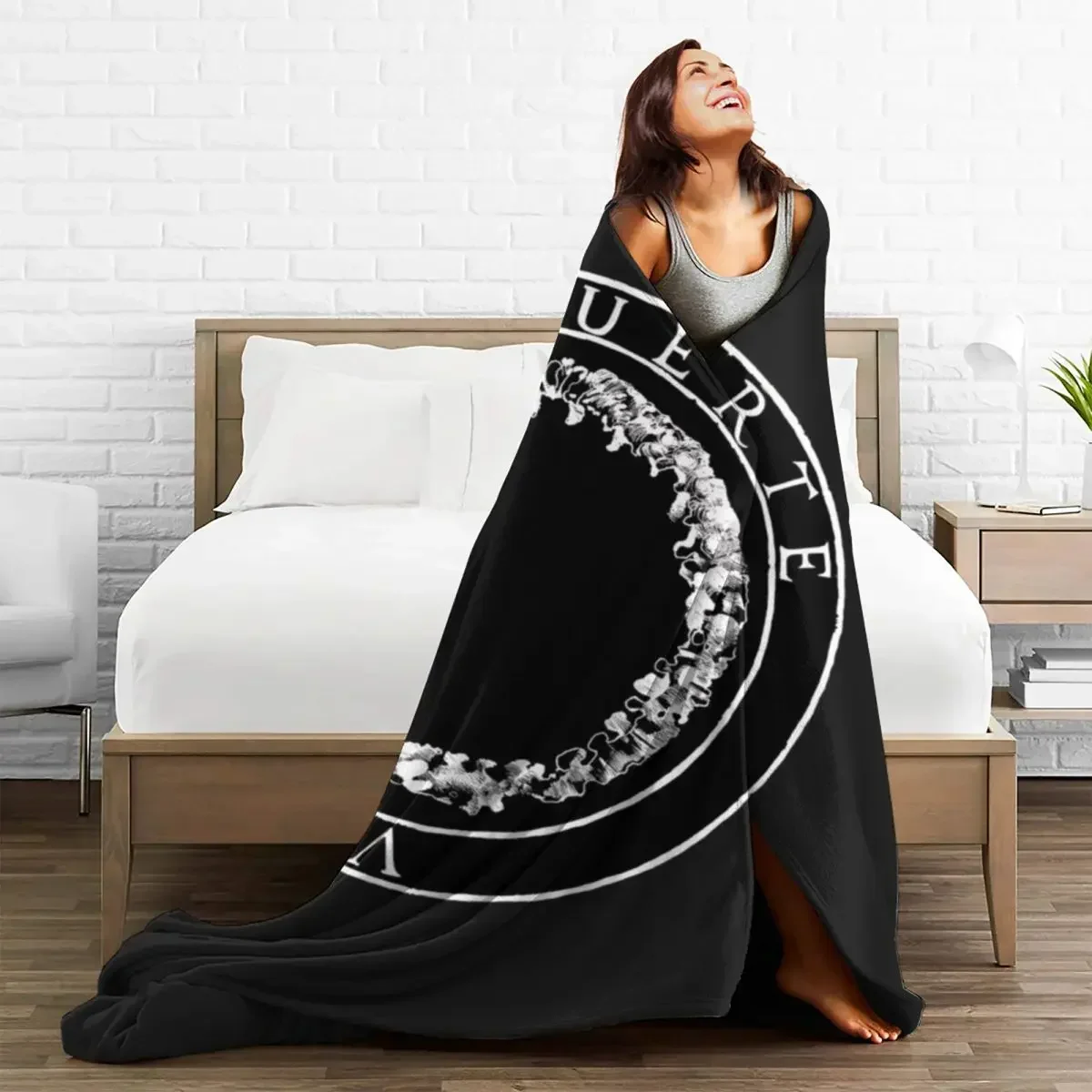 Disco Canserbero Flannel Blanket Death Music Album Warm Throw Blanket for Chair Sofa Bed Travel Funny Bedspread Sofa Bed Cover 5